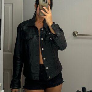 Real leather jacket never worn